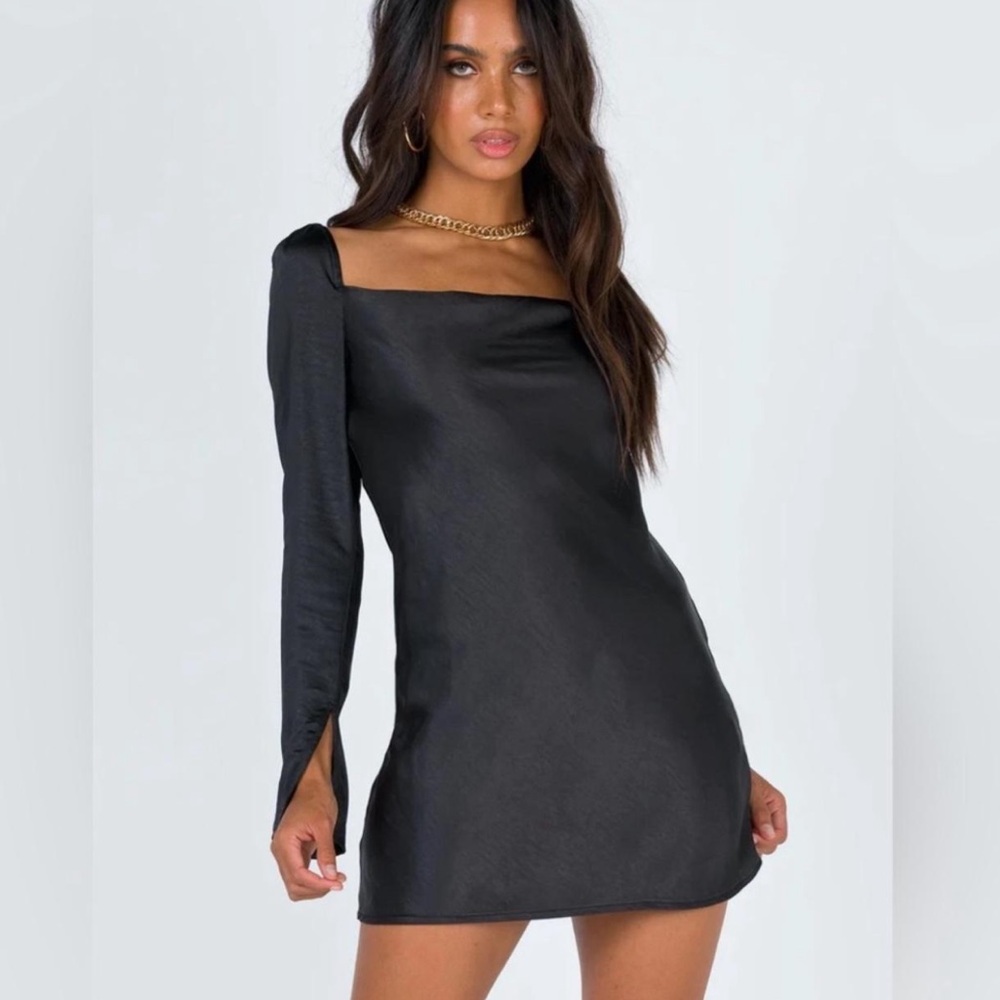 Princess Polly Black Long Sleeve Dress